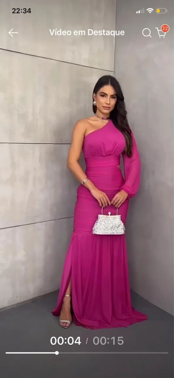 Vestido casamento fucsia  - Foto 2