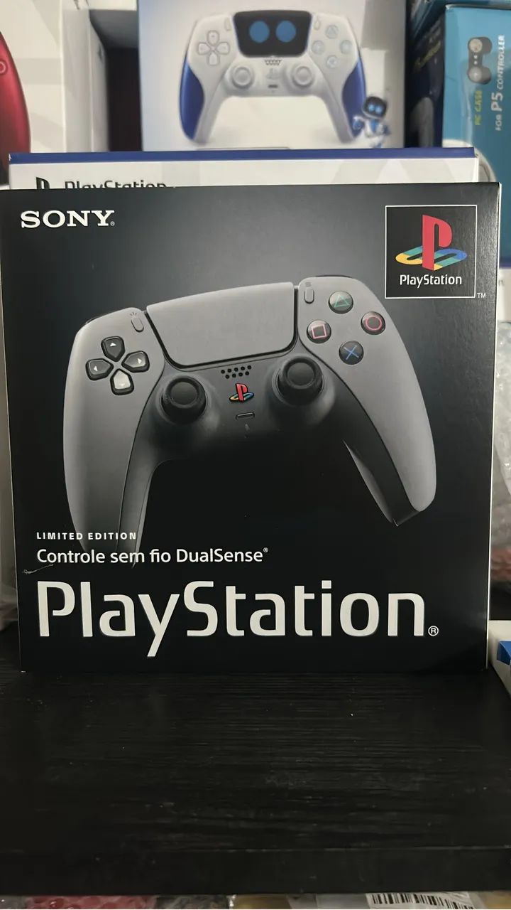 Controle DualSense PS5 Limited Edition - Homenagem ao PlayStation Original (PS1 Cinza) - Foto 3