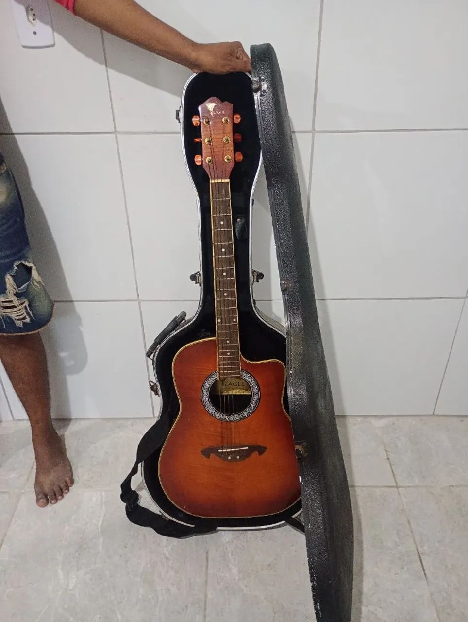 Violão Eagle Com Capa