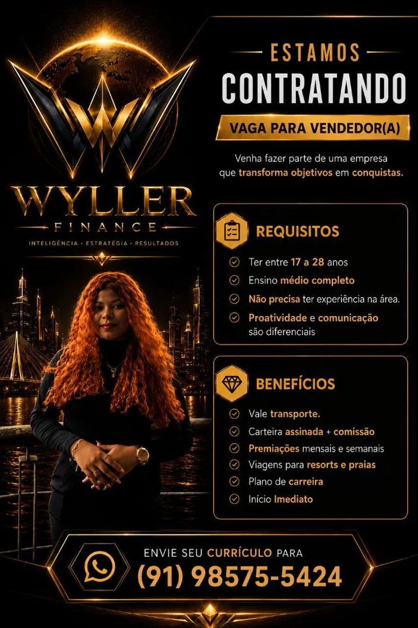 Vaga para vendedor(a)