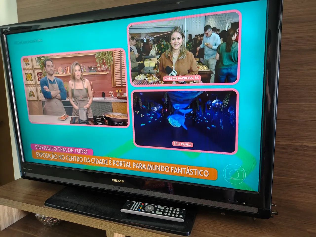 TV Semp 39 polegadas com Controle e Conversor Digital Integrado - Excelente Estado - Foto 2