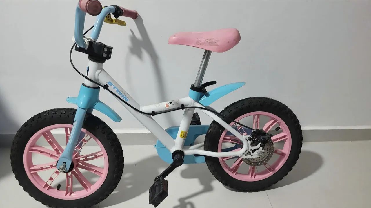 Bicicleta infantil 14 polegadas btwin usada - Foto 3
