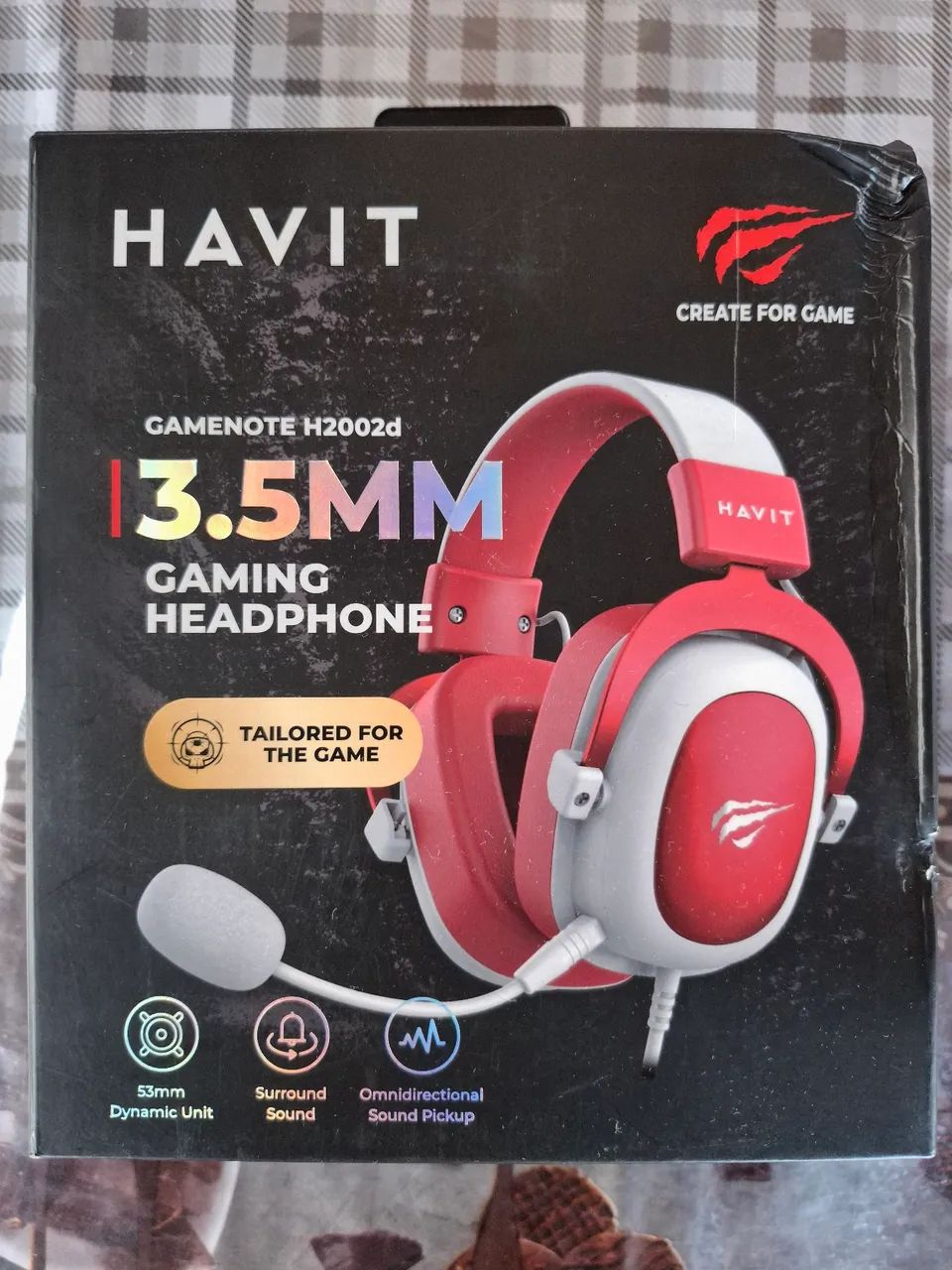 Headphone Havit H2002d Red Gamer c/ Microfone. - Foto 4