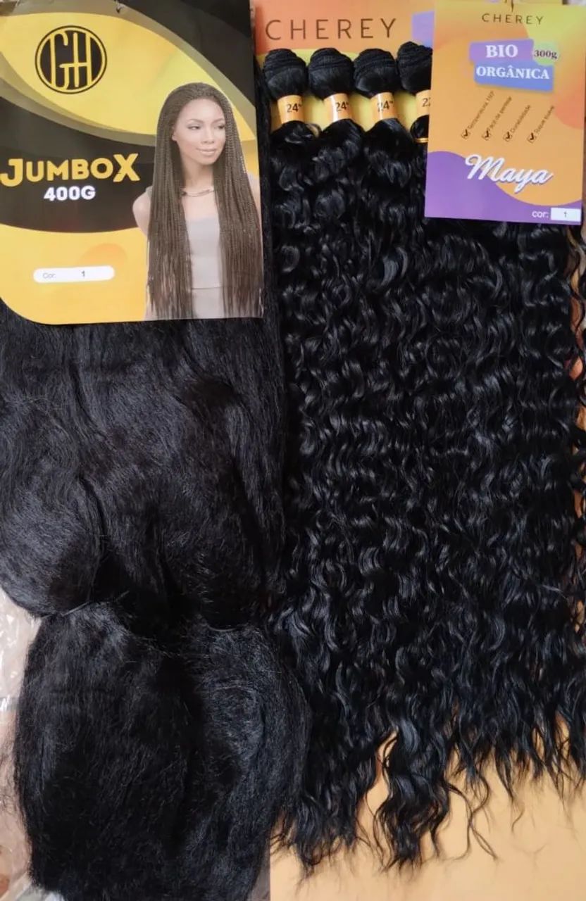 Kit Jumbo + Bio orgânico tranças com cachos - Foto 4