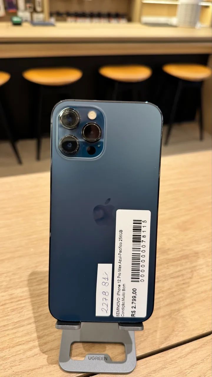 iPhone 12 Pro Max 256GB Azul - Seminovo 