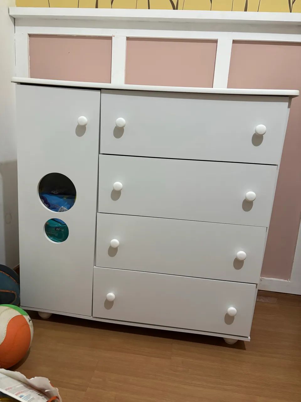 Cômoda Infantil Branca Premium