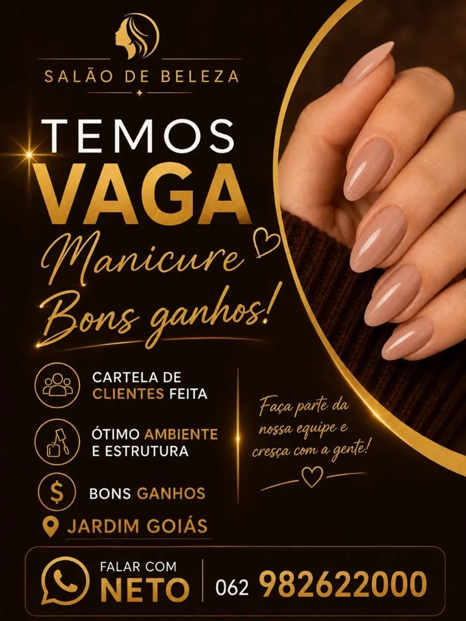Vaga para manicure