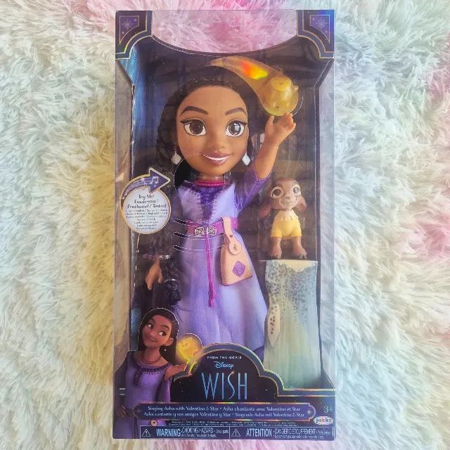 SUNNY, Boneca Asha, Disney Wish, Poder dos Desejos - 25 cm LACRADA