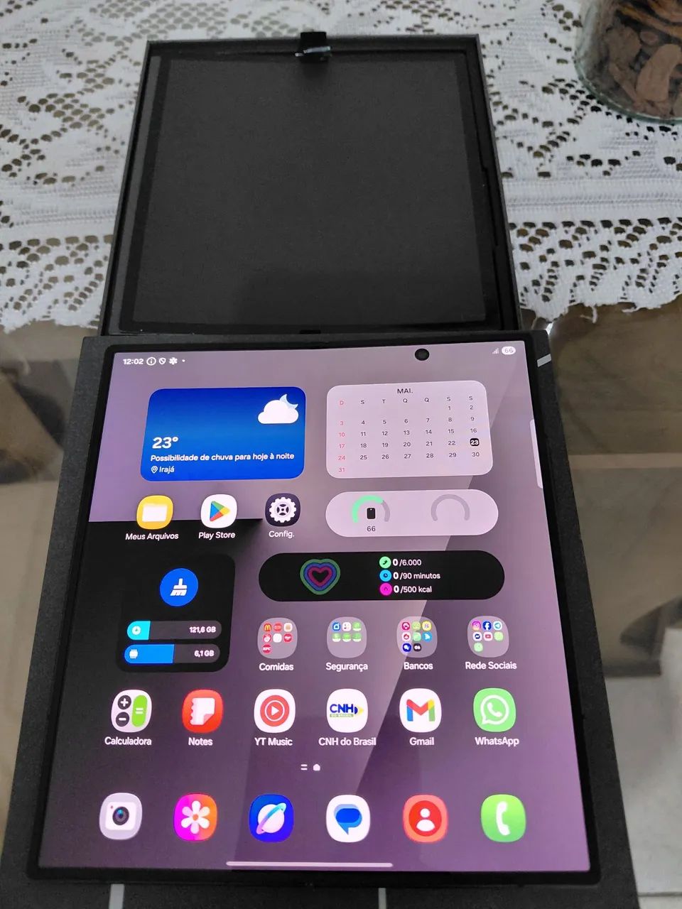Galaxy Z Fold 5 512 GB em perfeito estado - Celulares e
