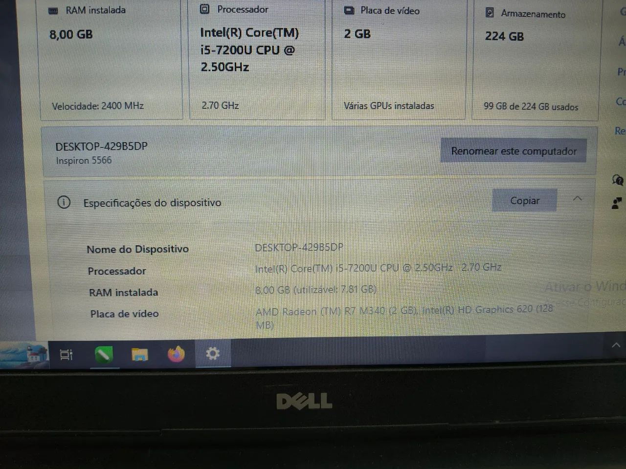 Notebook Dell Inspiron 5566 - Foto 2