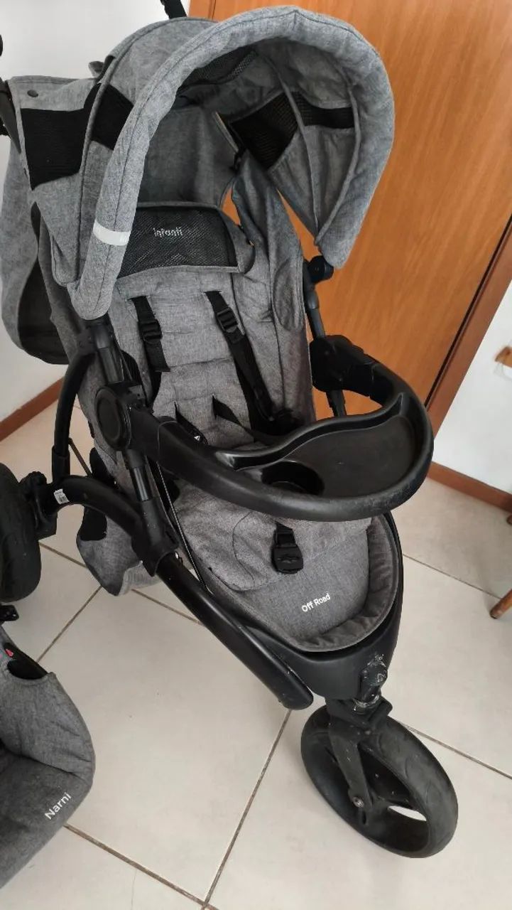 Carrinho de bebê com bebe conforto  - Foto 5