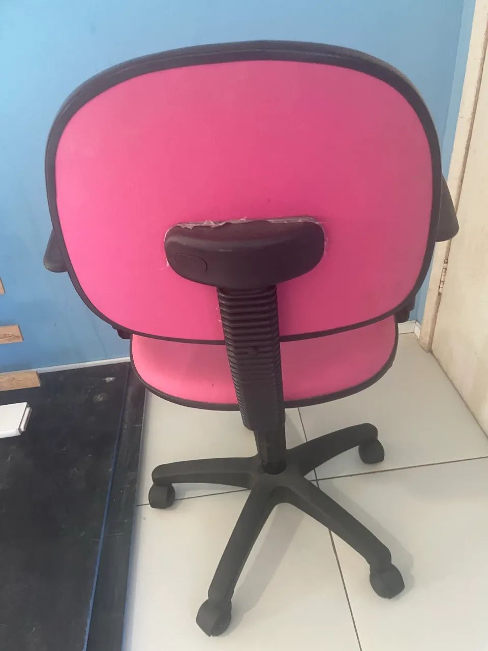 Cadeira escritório giratória rosa  - Foto 2