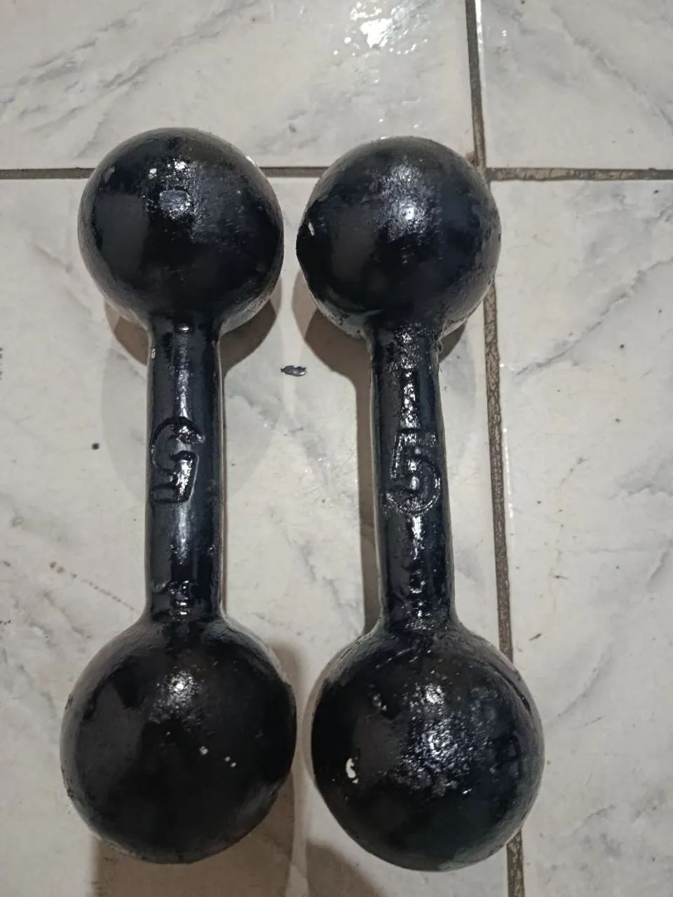 Par de halteres de 5 kilos 