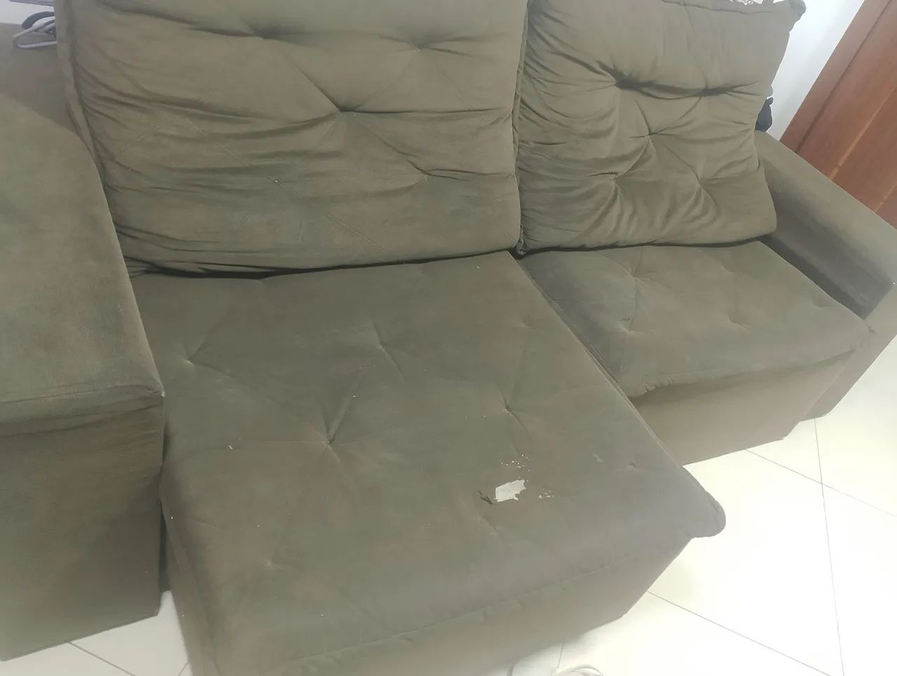 Vendo colchão casal molas com base e sogra retrátil 2 lugares  - Foto 2