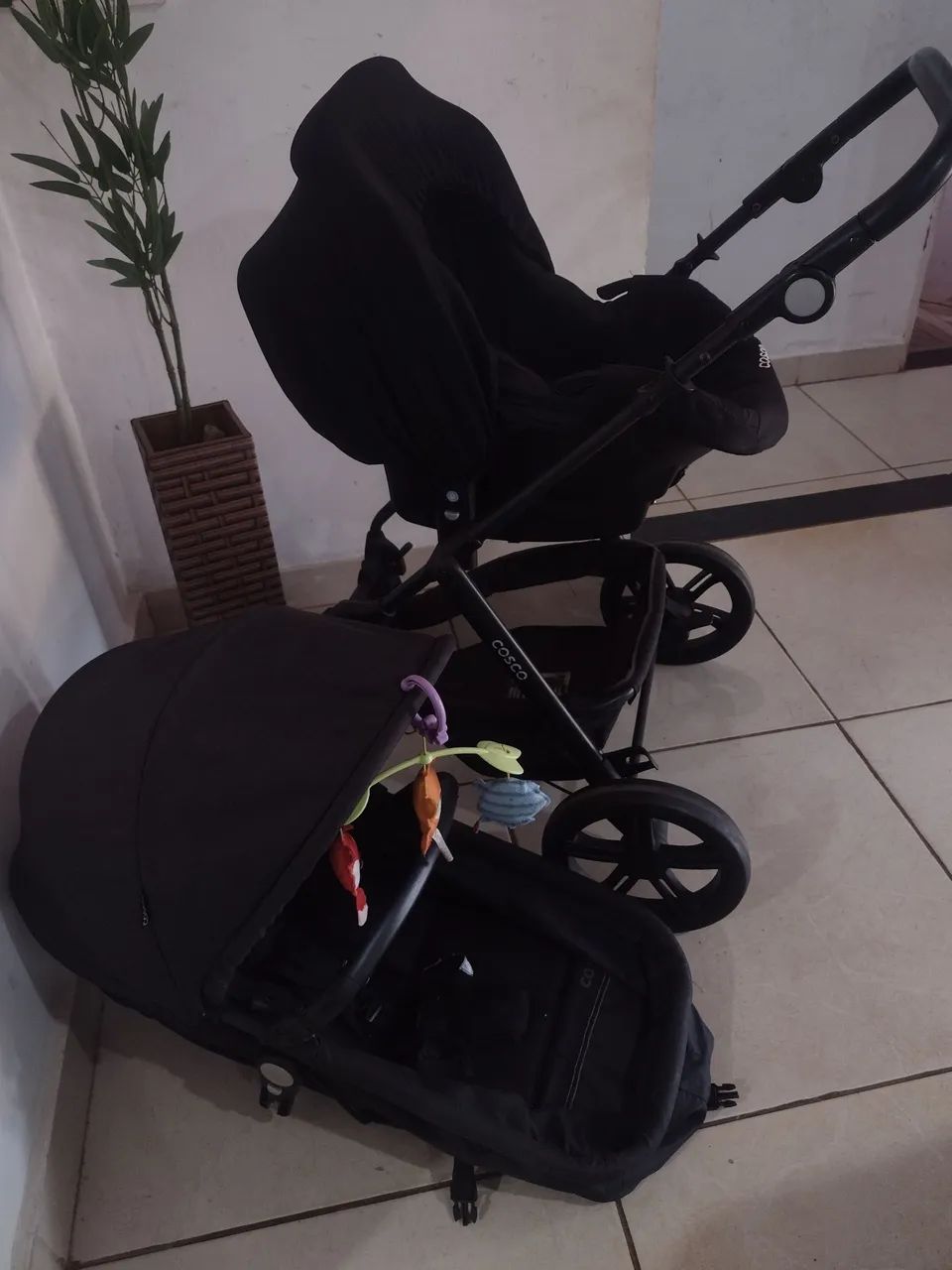 Carrinho moisés+ bebê conforto  - Foto 2