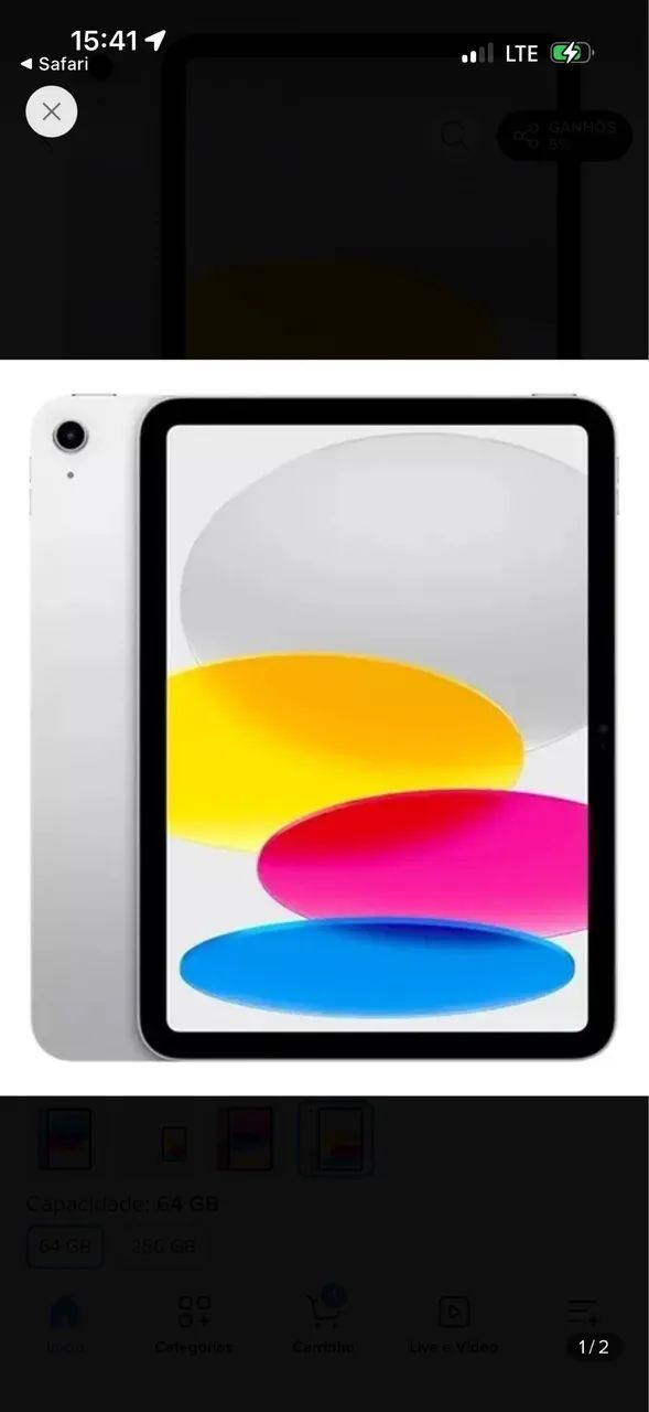 iPad 10 em ótimo estado 