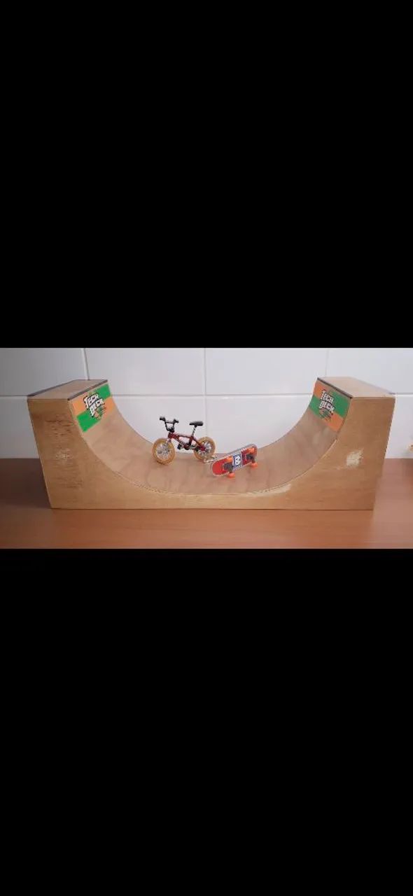 Half pipe Techdeck Madeira Finger Skate Finger Bike