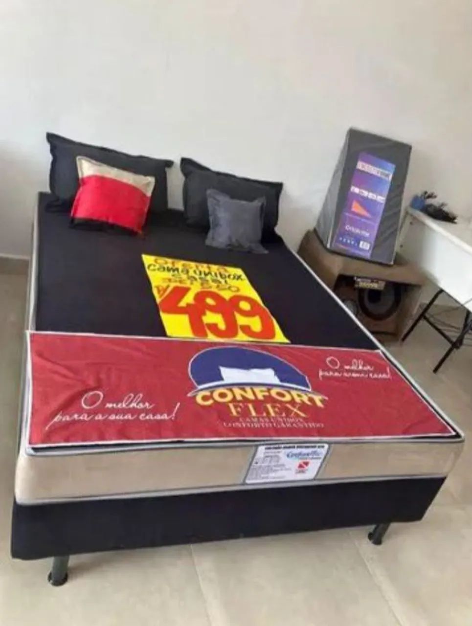 Cama Box Casal Confortável e Durabilidade.Entregamos gratis - Foto 3