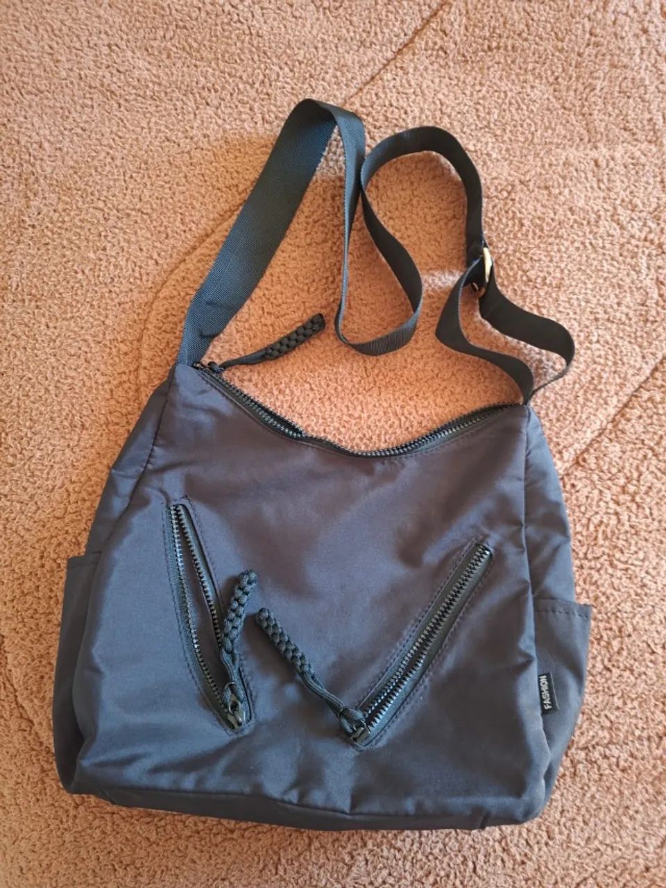 Bolsa preta nylon méida
