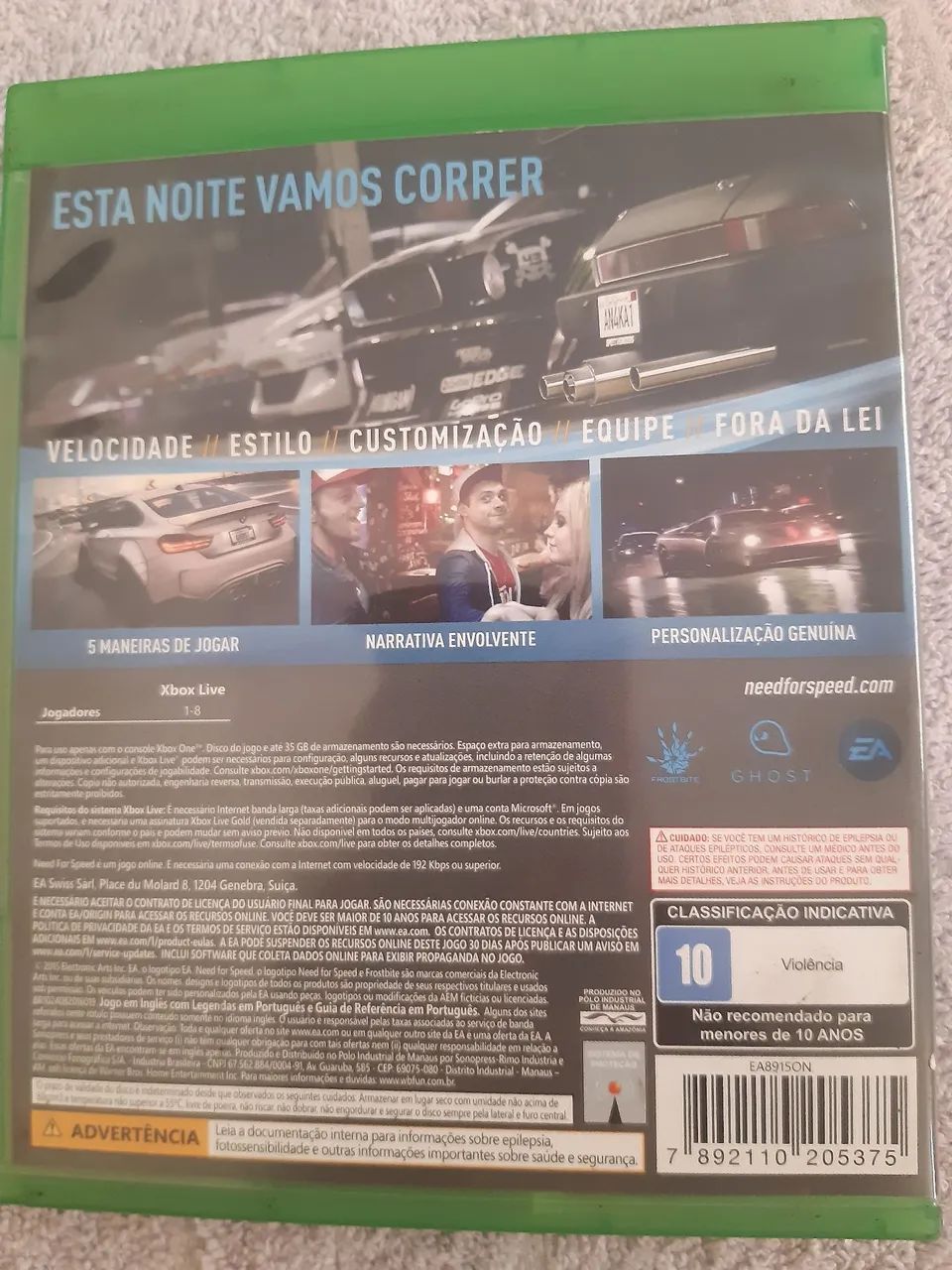 JOGO NEED FOR SPEED para Xbox one - Foto 2