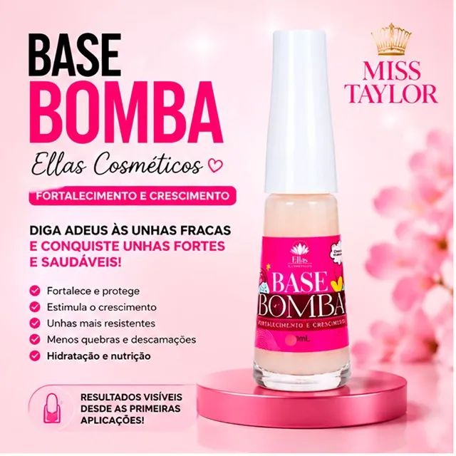 Base Fortalecedora P/ Unhas Ellas Cosméticos 5 ml - CM0081 - Foto 2