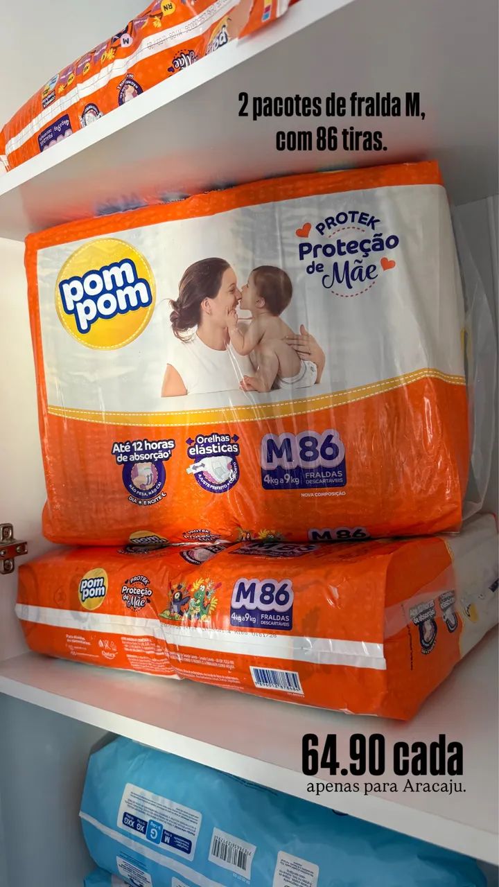 Fralda M da Pompom 