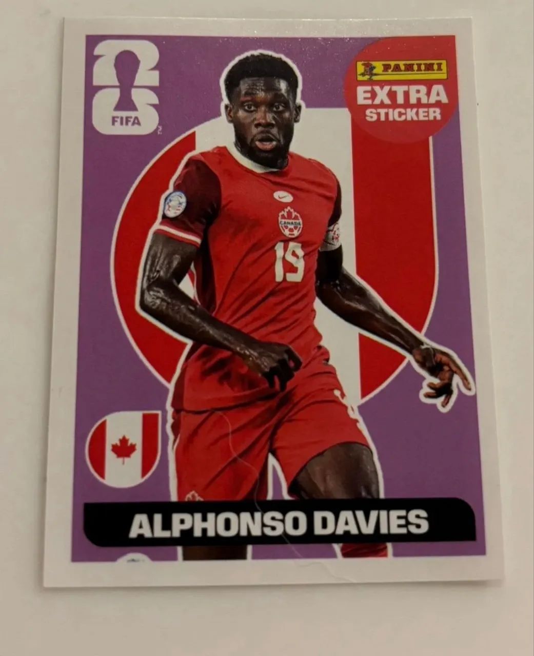 Figurinha Panini Extra Sticker Copa 2026 Alphonso Davies