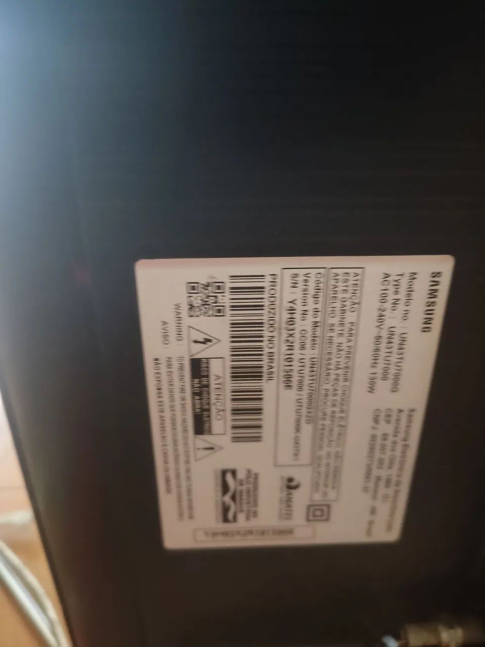 Tv Samsung 43 polegadas com listra 