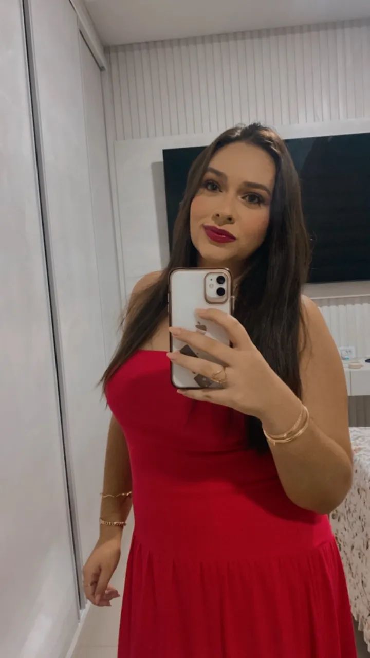 vestido vermelho em linho  - Foto 2