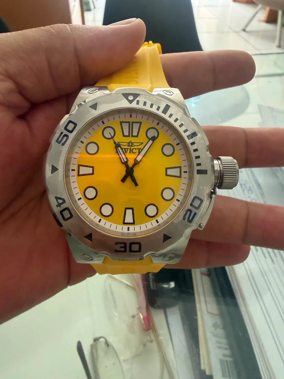 Invicta Pro Diver Men's Watch - 51mm, Yellow  - Foto 4