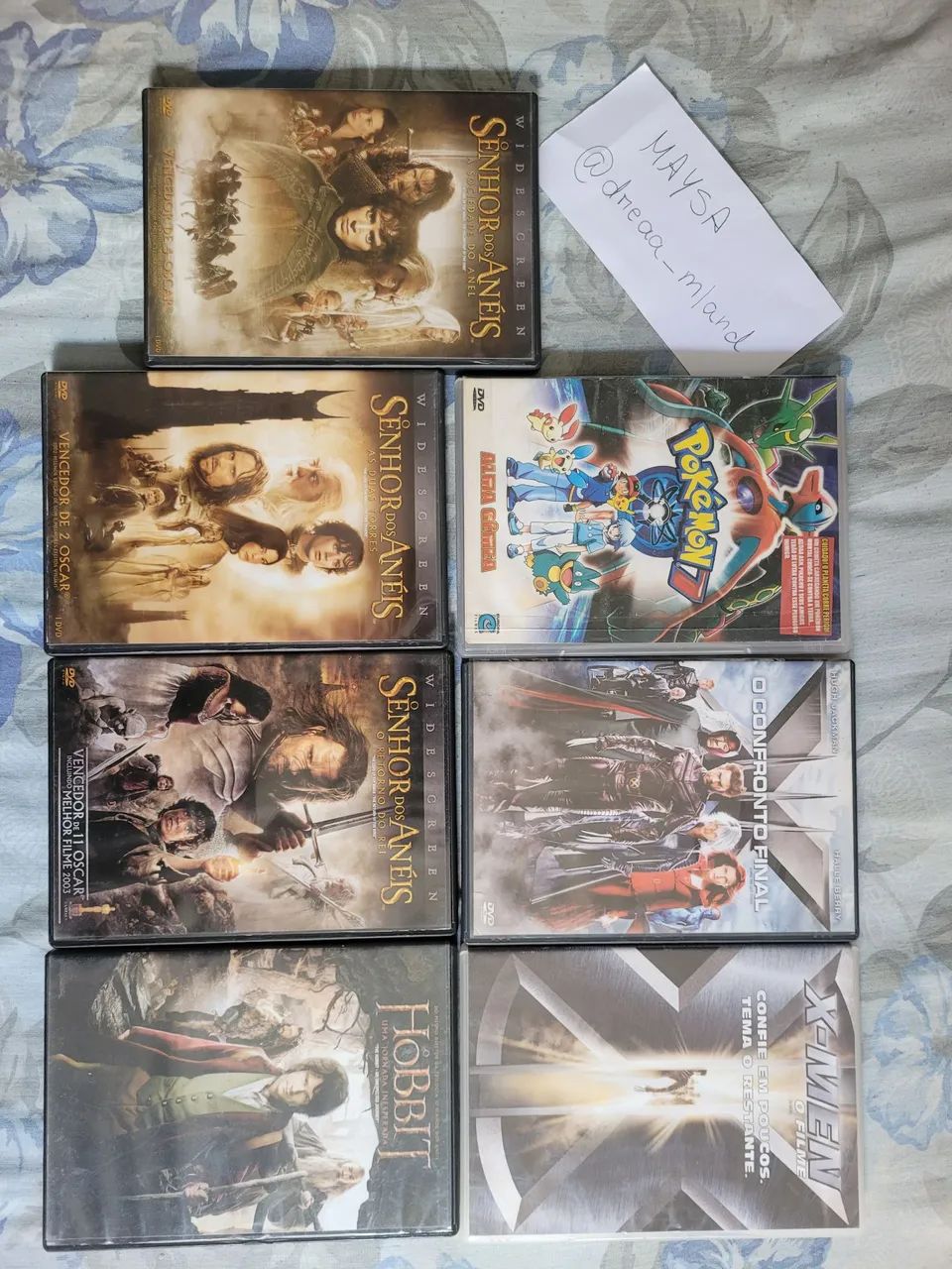 Lote DVDs antigos senhor dos aneis pokemon 