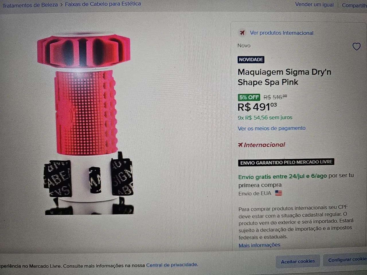 Porta pincéis Sigma Shape Spa - Importado ? - Foto 5