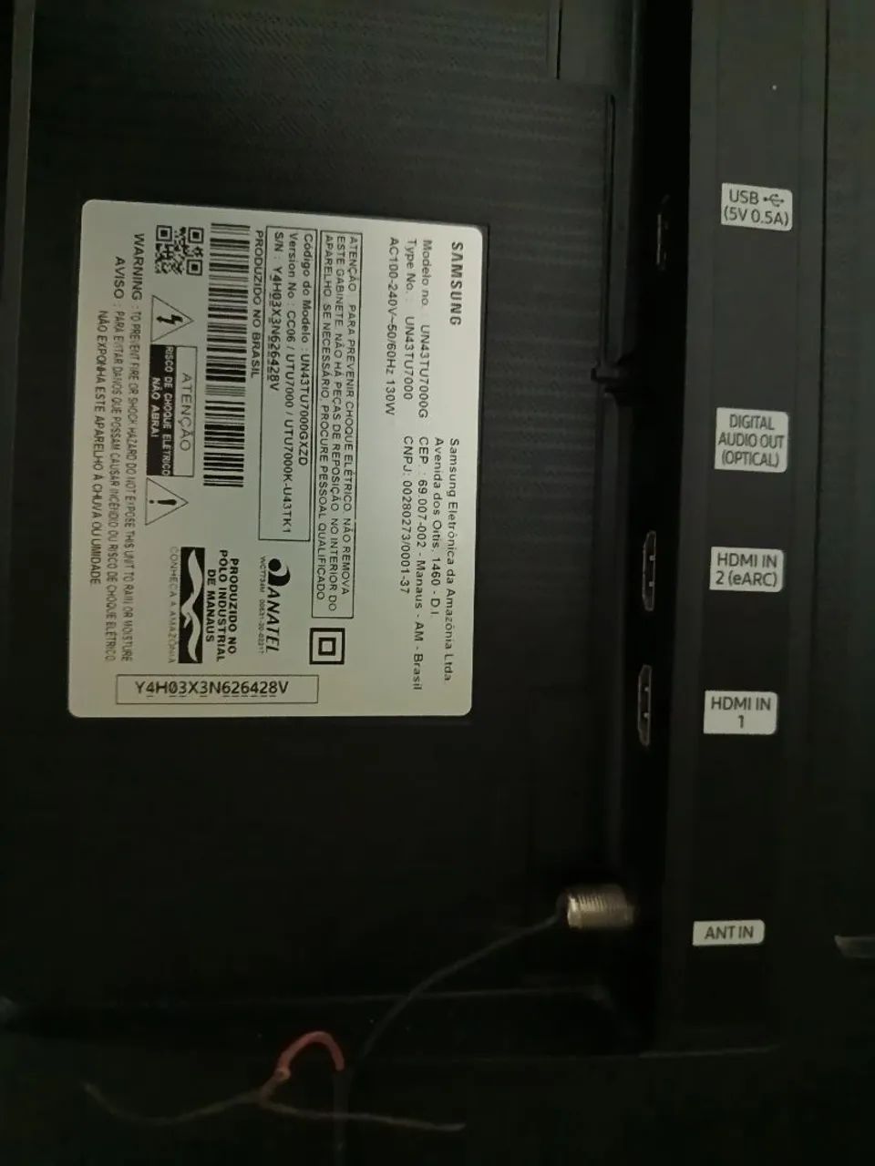 Vendo tv Samsung série 7 de 43 polegadas, tem bloothoch.. - Foto 5