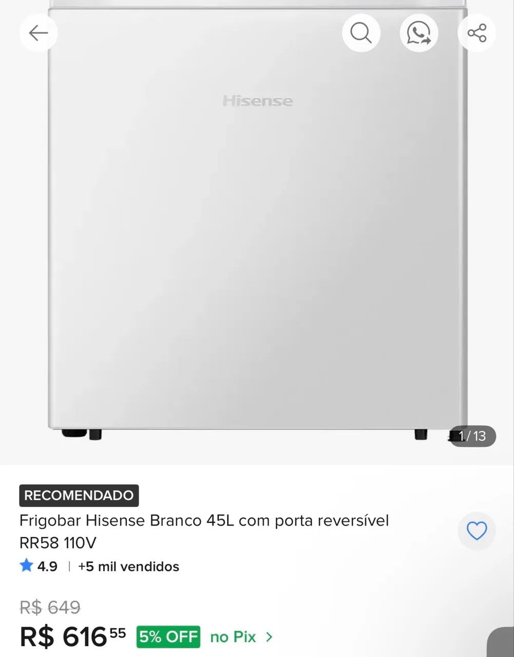 FRIGOBAR NOVO - Foto 3