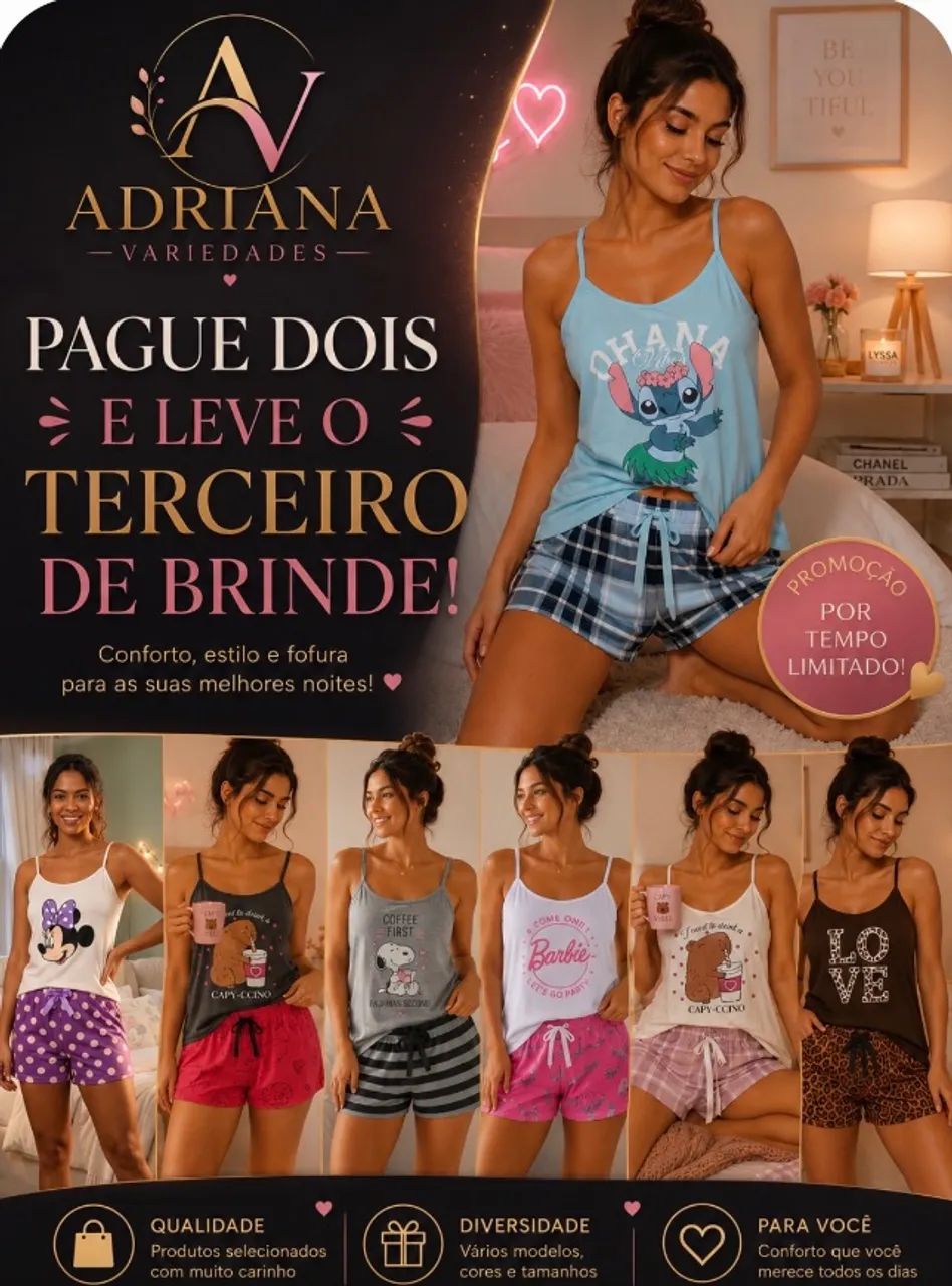 Promoção de pijamas 