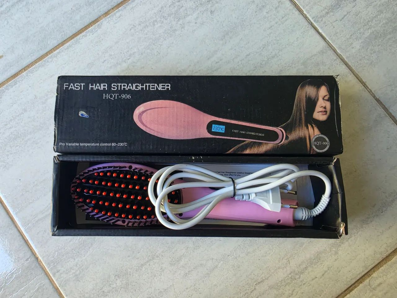 escova/prancha de cabelo