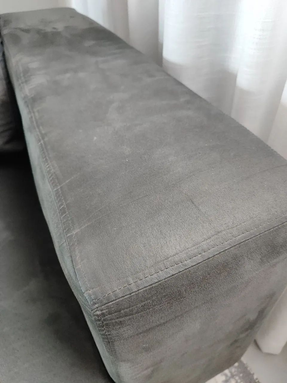 Sofá Retrátil e Reclinável 2,35m - Suede - Foto 3