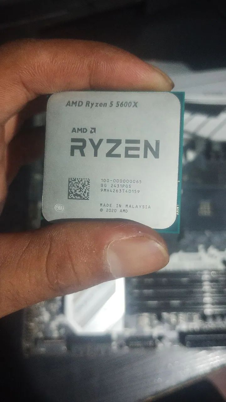 Processador Ryzen 55600x e placa mãe b450m steel legends - Foto 2