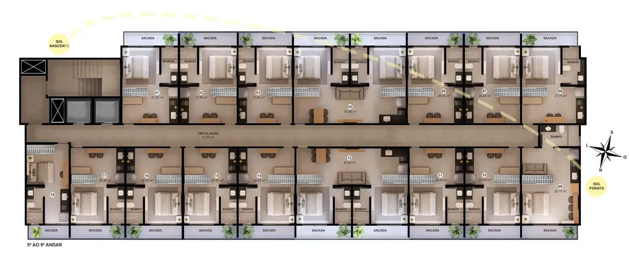PLANTA 27m²