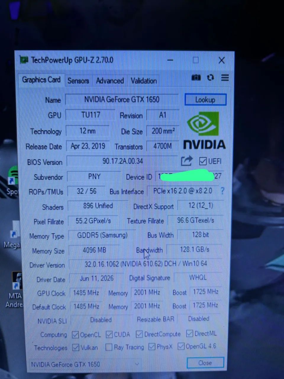 VENDO GTX 1650 4GB - Foto 2