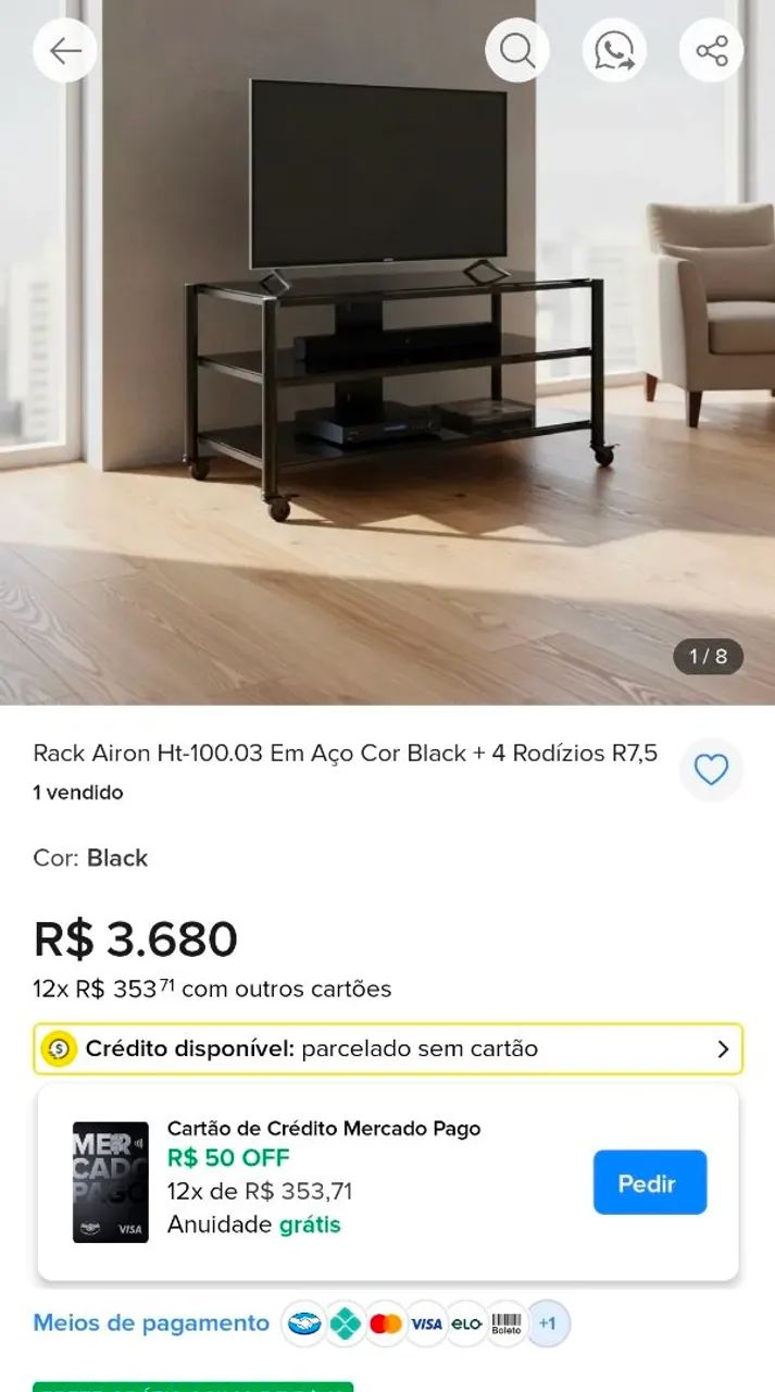 Rack Airon HT-100 em excelente estado Oportunidade - Foto 5