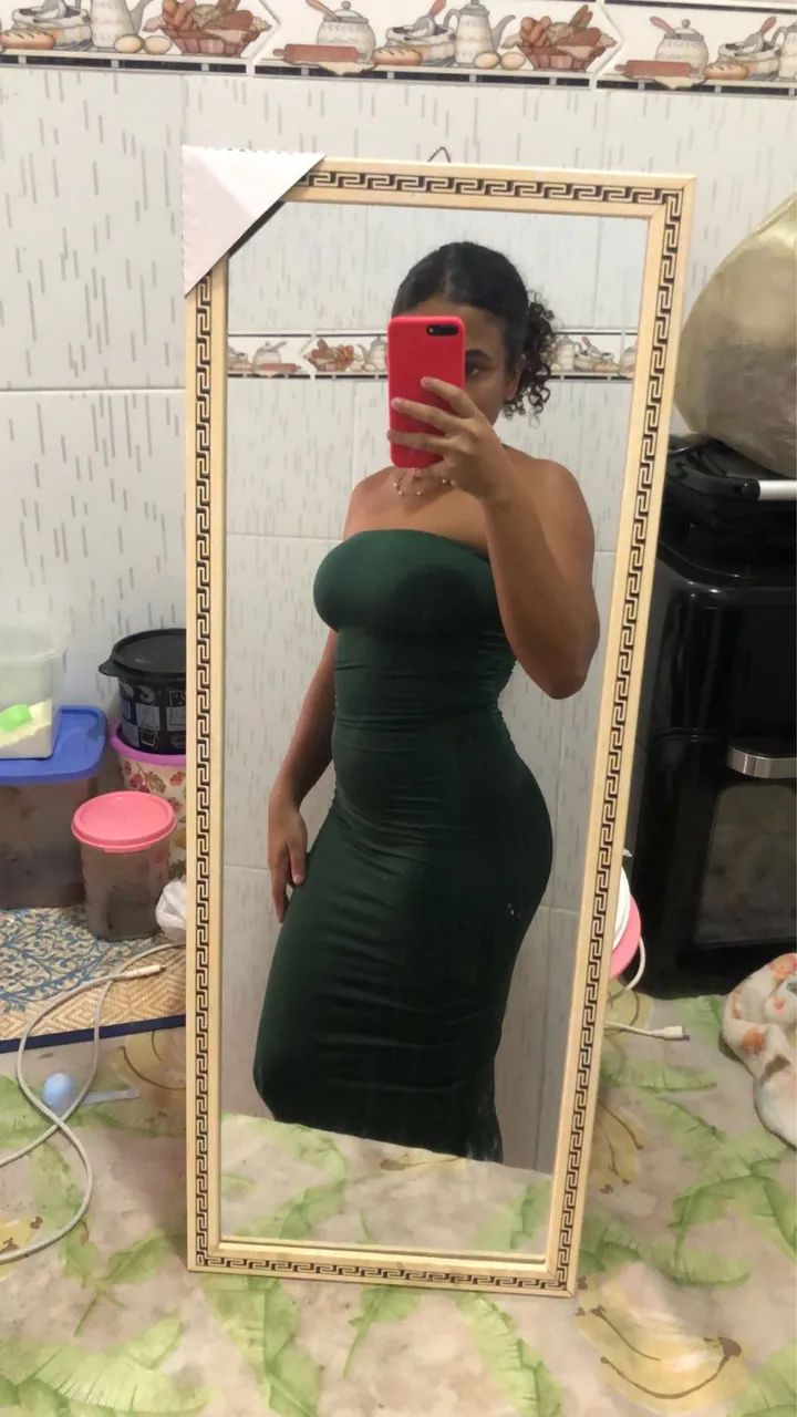 Vestido colado verde - Foto 3