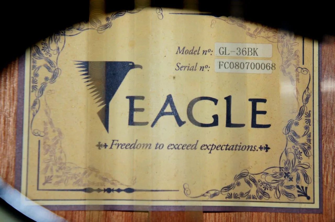 Violão Eagle GL-36BK + Capa - Foto 3