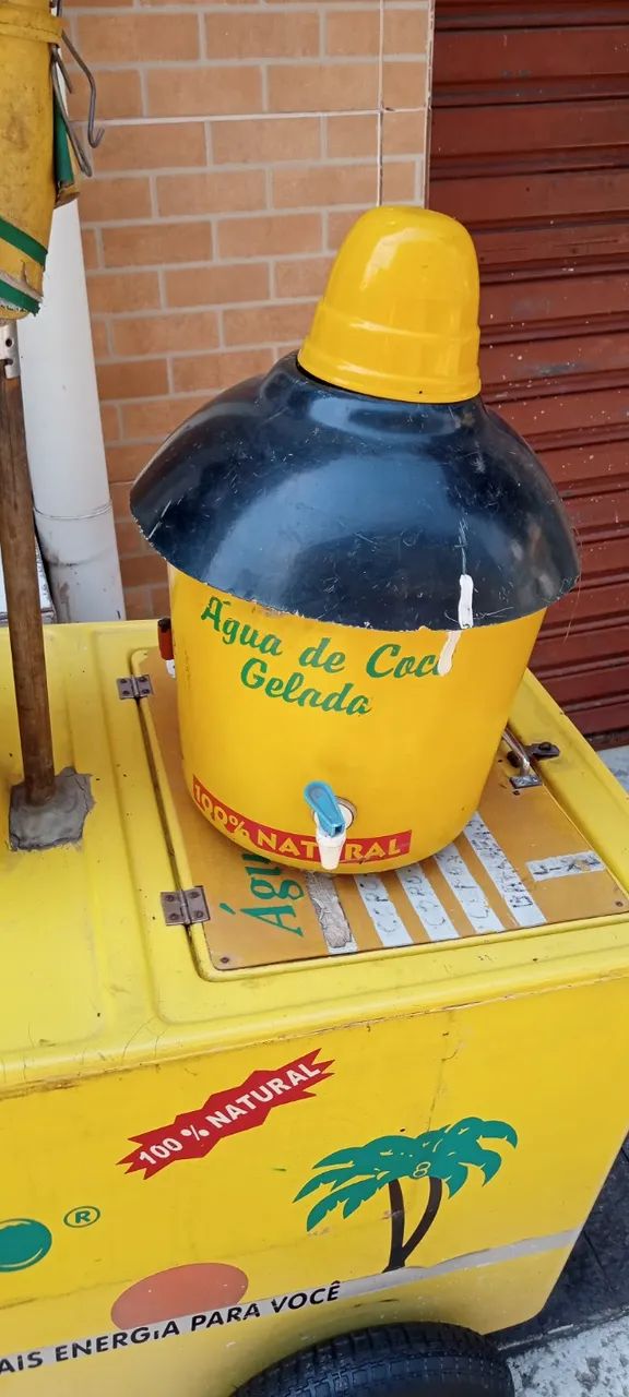 Carrinho de coco completo, pronto para começar a vender com 2 bojos - Foto 5