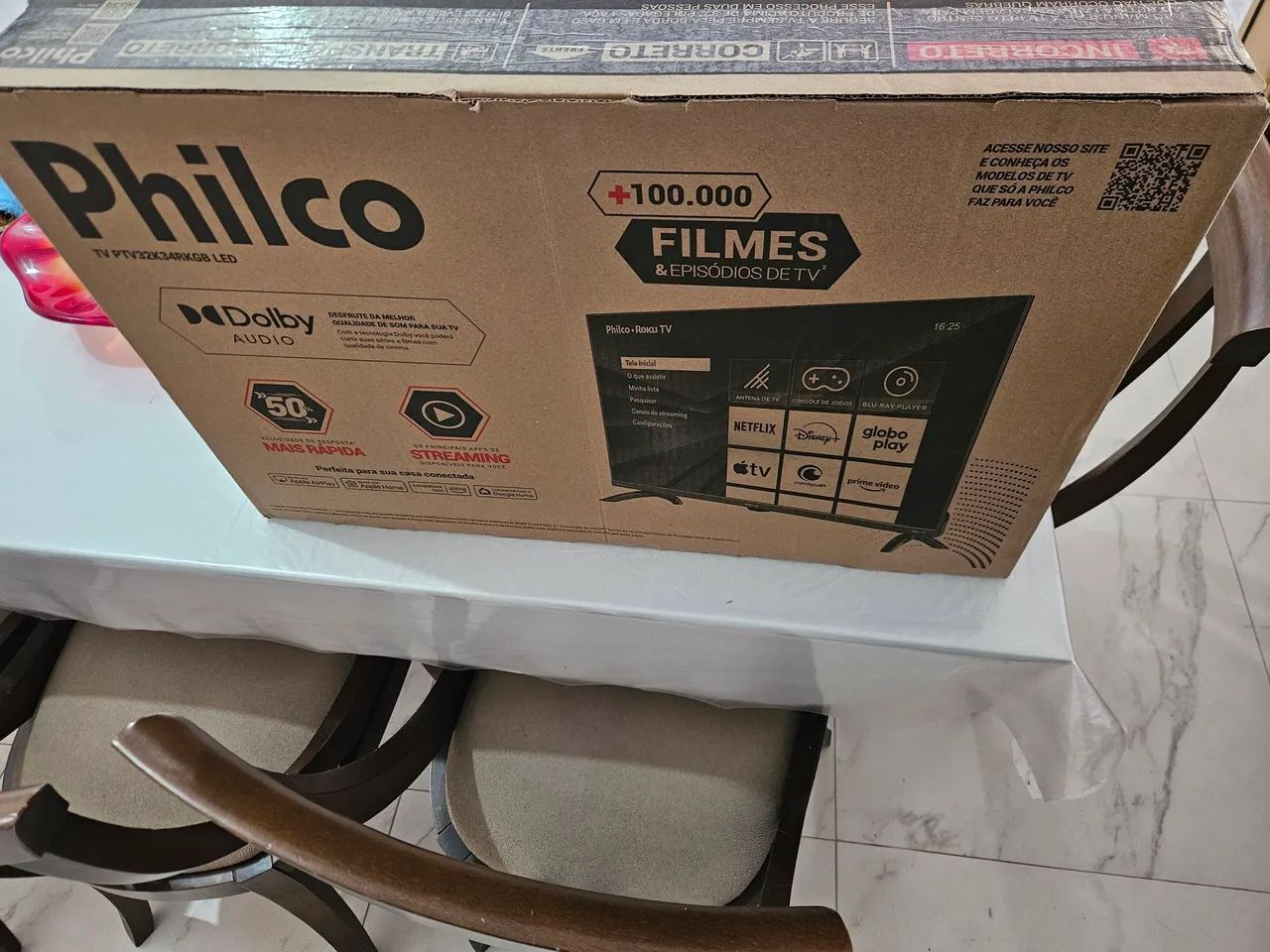 Smart TV 32" Philco Roku TV - Nova Lacrada, Wi-Fi e Dolby Audio - Foto 4