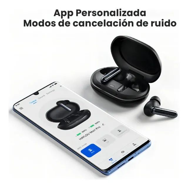 Fone Bluetooth 6.0 Haylou Mori Pro Cancelamento Anc -43db Audio Hi-res Conexão Multiponto - Foto 6