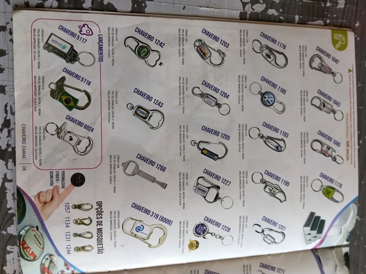 Chaveiros personalizado 