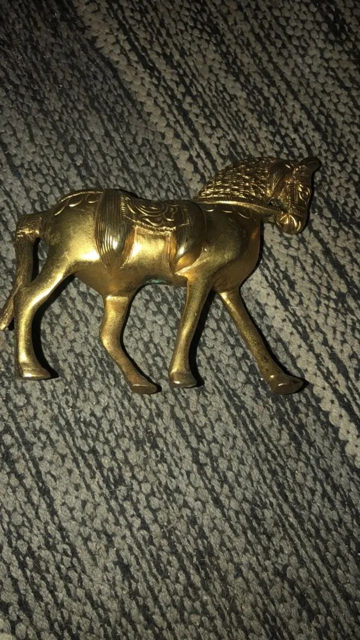 Cavalo Em Bronze Antigo - Foto 3