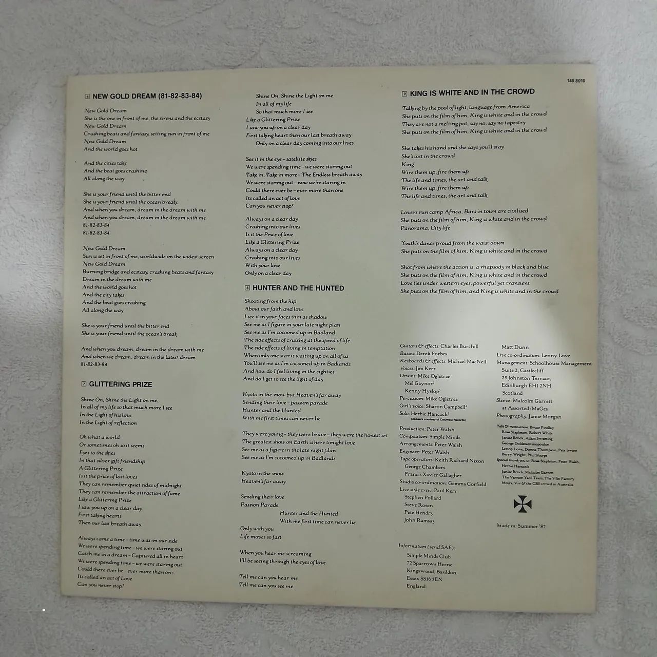 lp vinil Simple Minds New Gold Dream - Foto 2