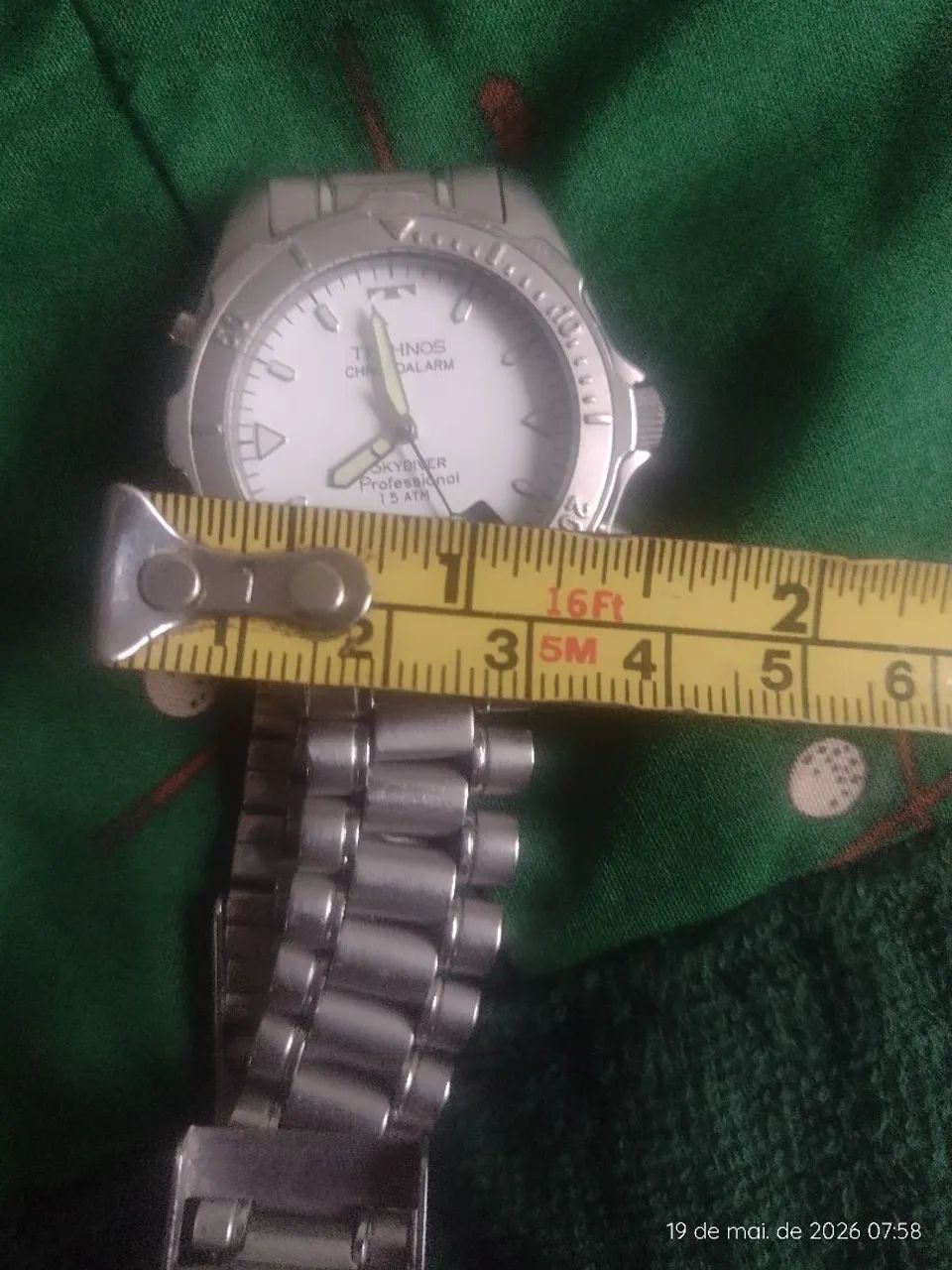 Relógio technos skydiver exc estado pilha nova $280,00 PAGAR E RETIRAR no centro ctba  - Foto 4